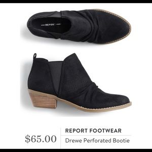 Drewe Perforated Black Booties